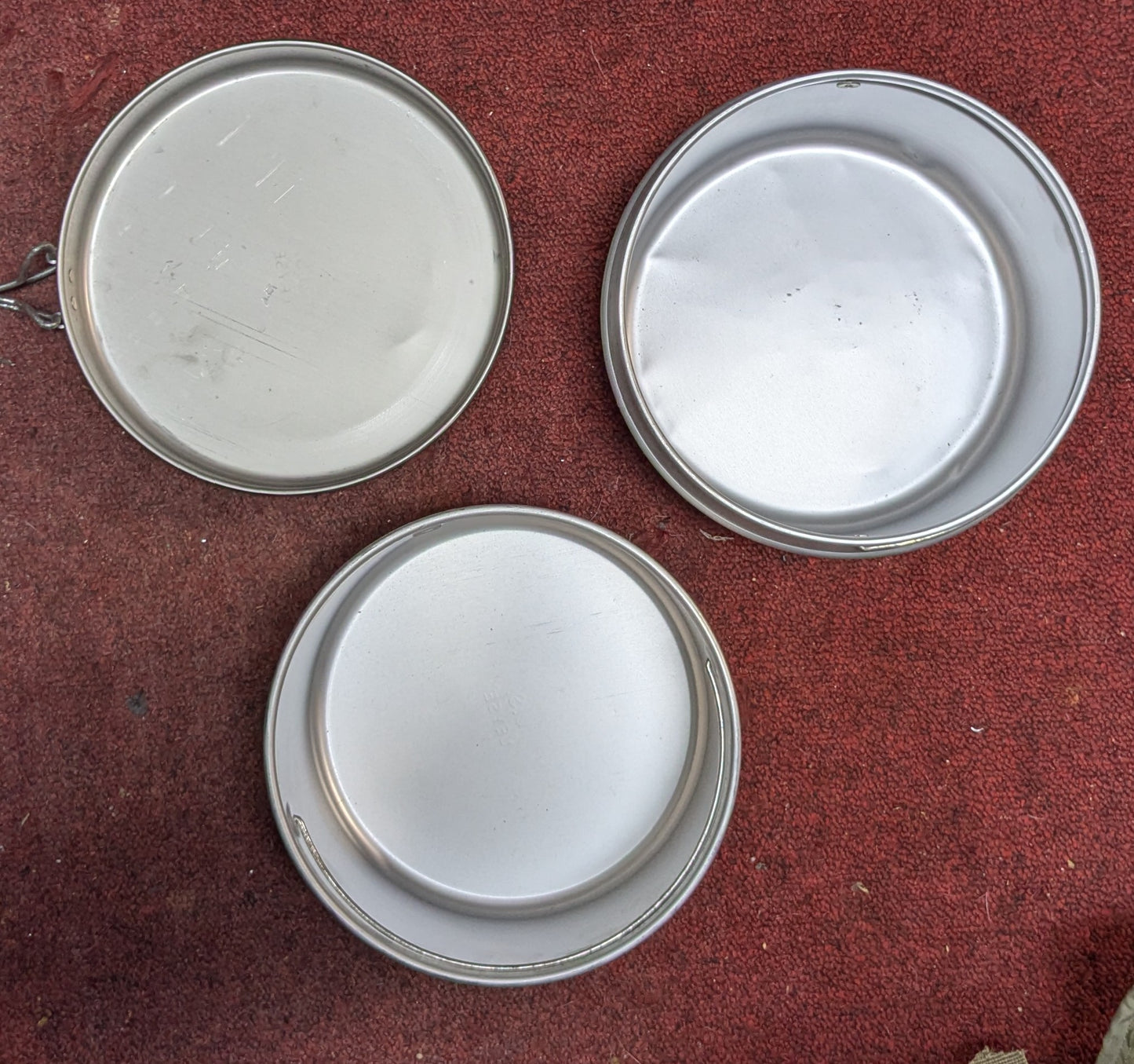 Unused U.S. Military Leyse 3pc Cook Mess Kit Aluminum Undated (FA1-26jan68)