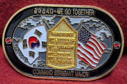 Challenge Coin 19th Expeditionary Sustainment Command Korea CSM (chcc-25APR189)
