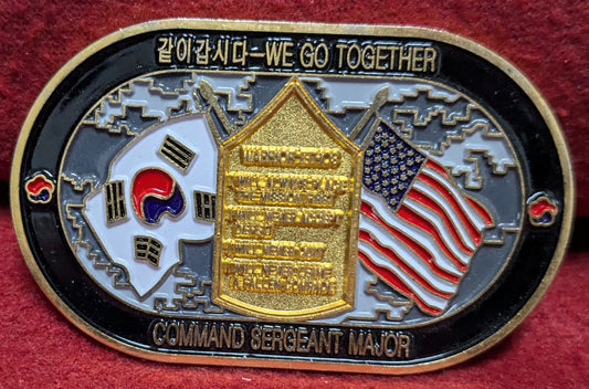 Challenge Coin 19th Expeditionary Sustainment Command Korea CSM (chcc-25APR189)