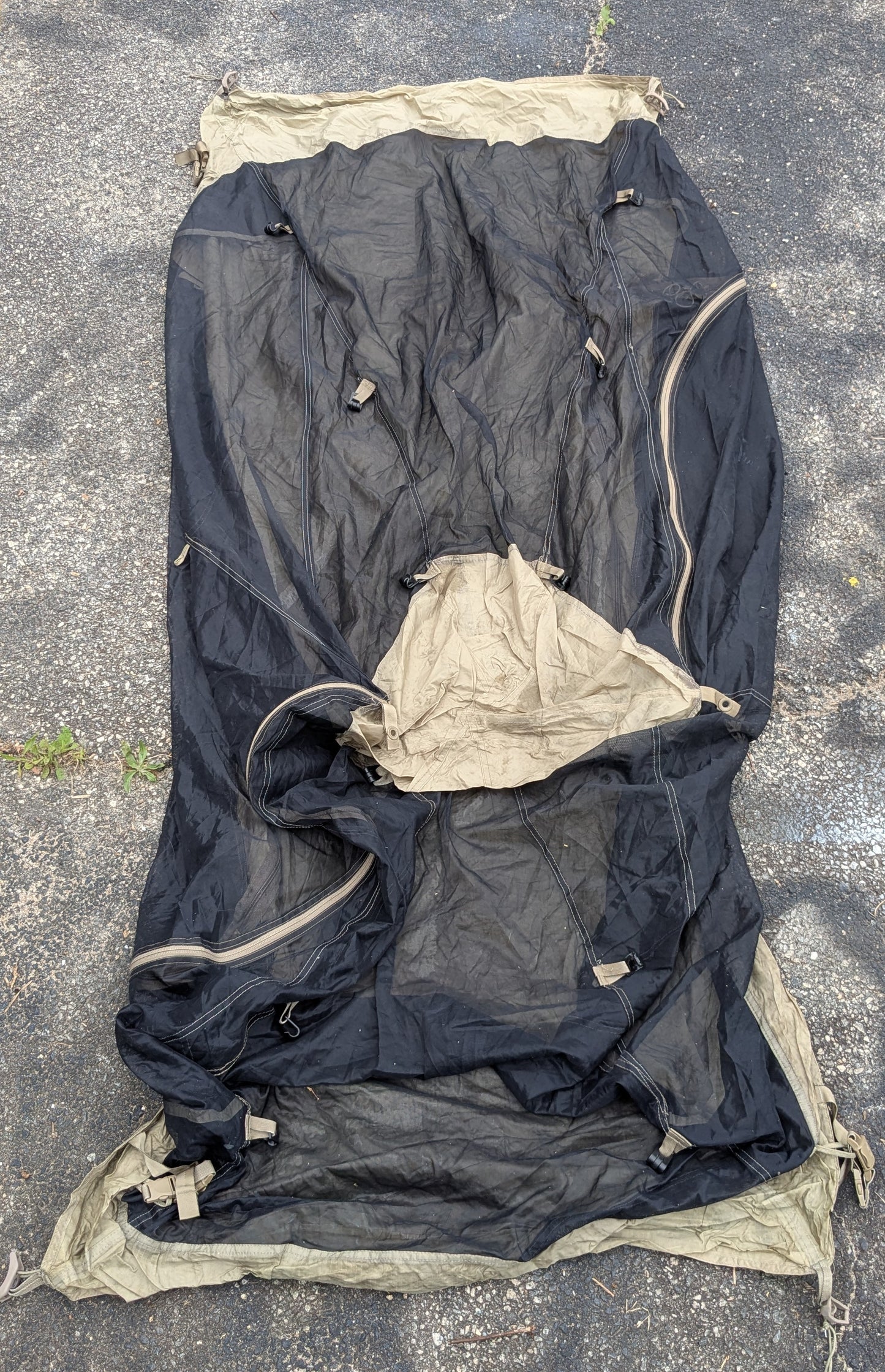 Litefighter 1 Person Tent, No Poles, No Stakes (CA4-26Apr71)