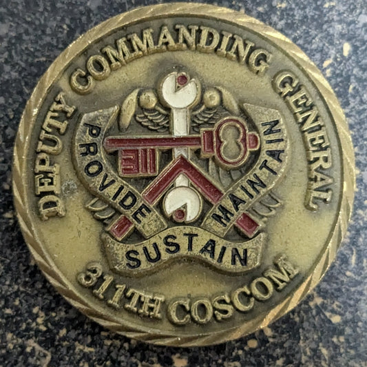 Challenge Coin ACofS G4 Wartime Eighth United States Army (CHCC-25Jul57)