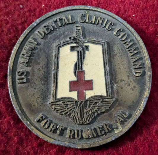 Challenge Coin US Army Dental Clinic Command Fort Rucker AL (chcc-25May80)