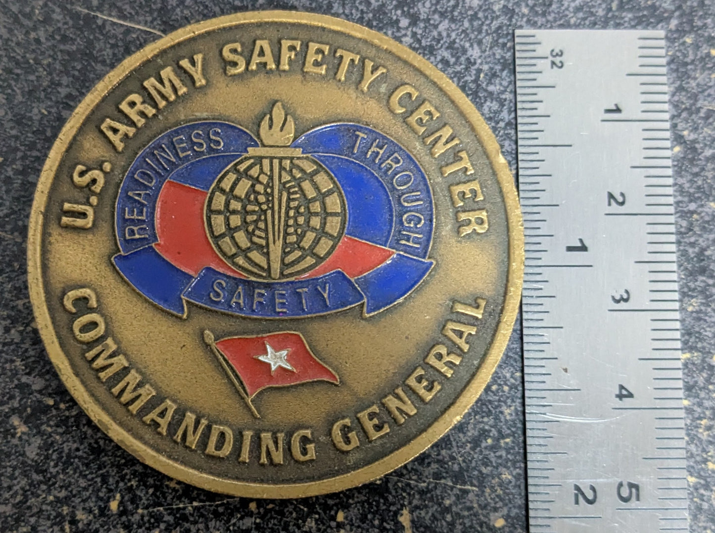 Challenge Coin US Army Safety Center Commanding General, Risk Management (CHCC-26May55)