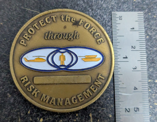 Challenge Coin US Army Safety Center Commanding General, Risk Management (CHCC-26May55)