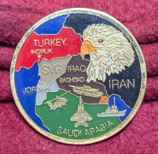Challenge Coin Operation Iraqi Freedom Map (chcc-25APR178)