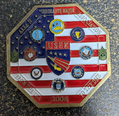 Challenge Coin Area IV From the Sea to the DMZ (CHCC-25Jul48)