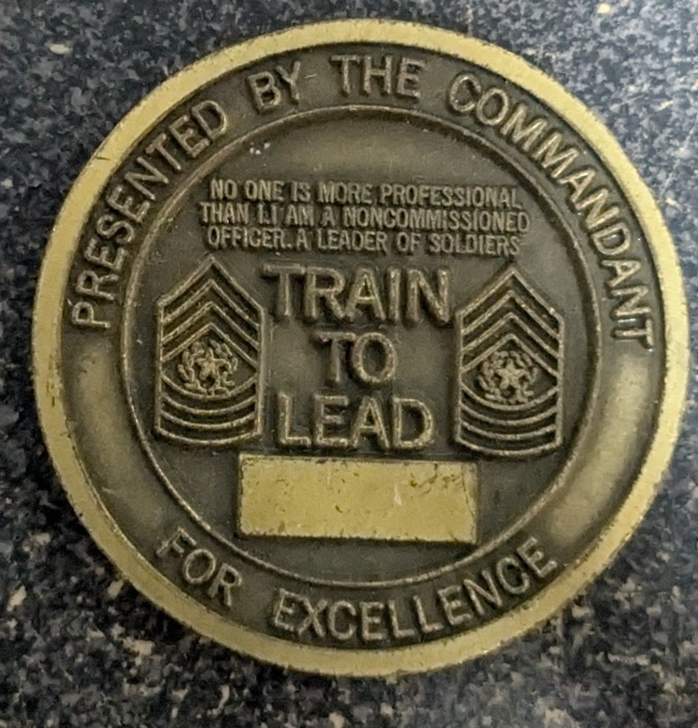 Challenge Coin USATC Fort Eustis Non-Commissioned Officer Academy (CHCC-25Jul38)