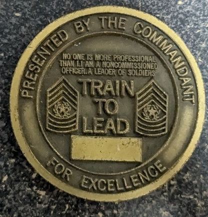 Challenge Coin USATC Fort Eustis Non-Commissioned Officer Academy (CHCC-25Jul38)