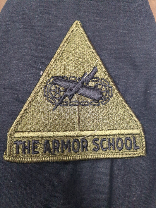 US Army 1st Armored Division Patch Sew on Patch Subdued OD Black (bu11-1AD)