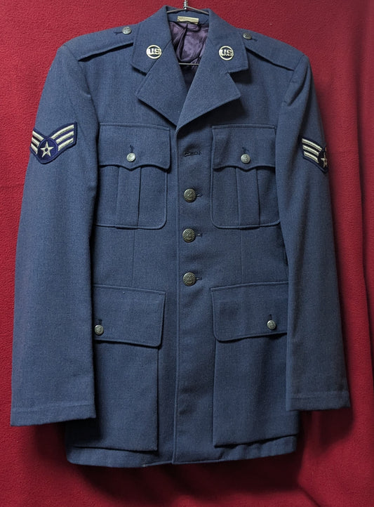 US Air Force Vintage WW2 Uniform Jacket 34R (FB2-26Feb55)