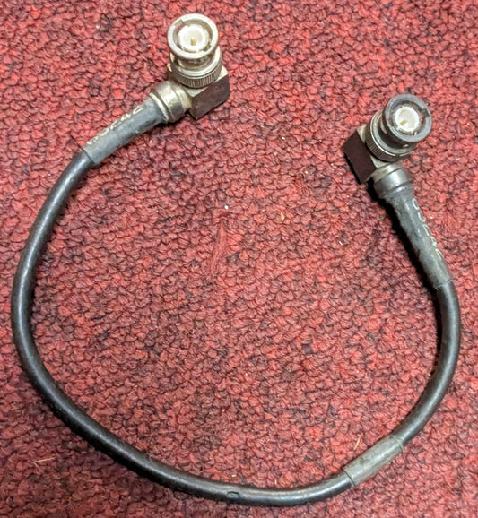 5995-01-219-7031 (CG-3855/VRC(1 FT,0IN), A3014031-4) Radio Frequency Cable Double BNC Right Angle (DC8-25Sep19)