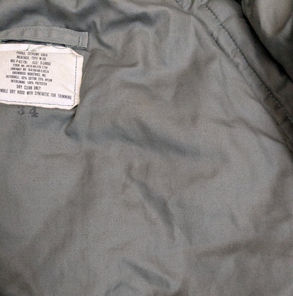 US Military Extreme Cold Weather Parka Jacket XL Type N-3B (ca11-apg18)