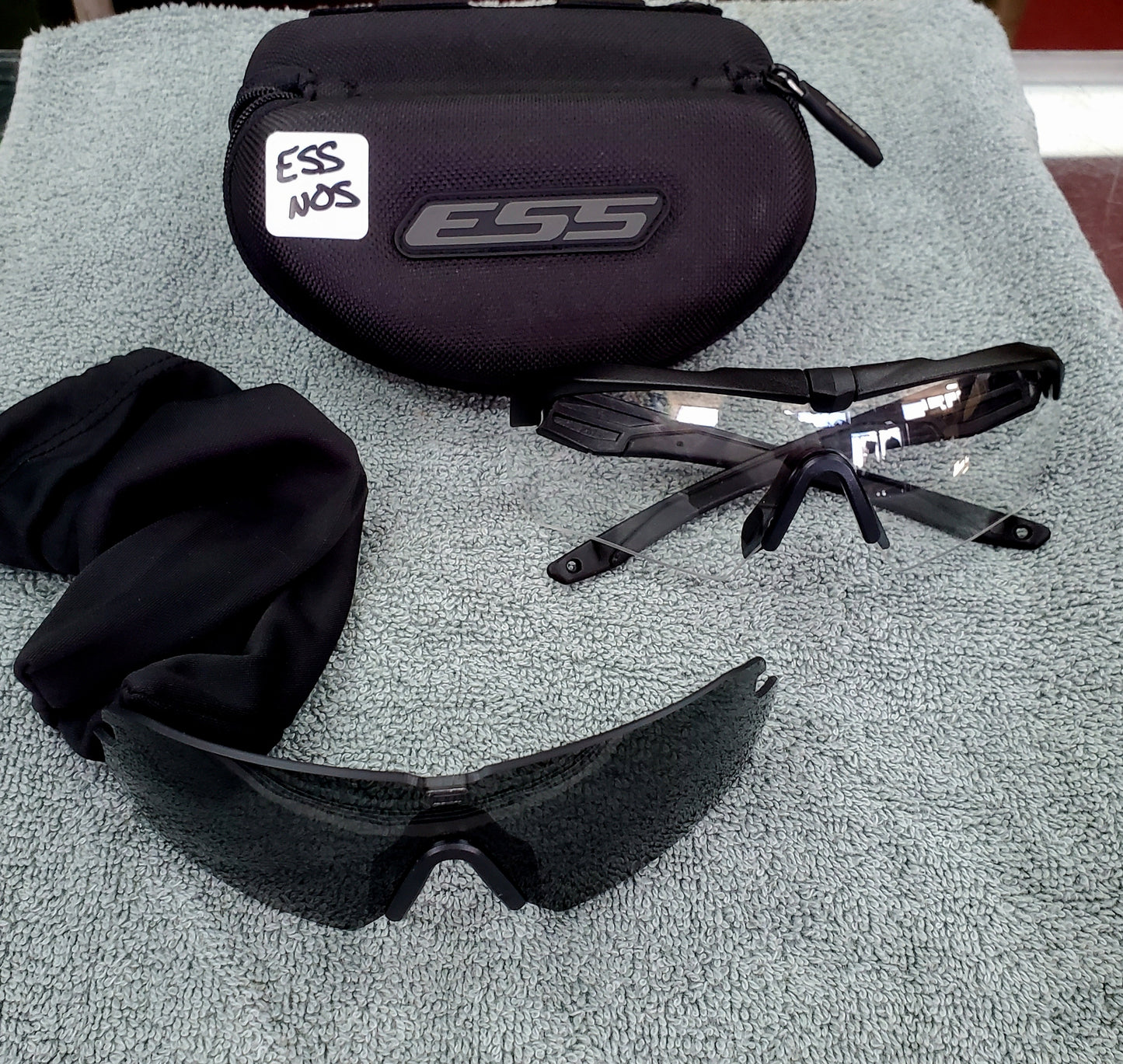 NOS US Army ESS Crossbow APEL Ballistic Dark/Clear Lens Set (DC 12 ess-nos)