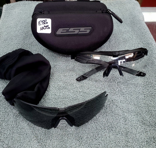 NOS US Army ESS Crossbow APEL Ballistic Dark/Clear Lens Set (DC 12 ess-nos)