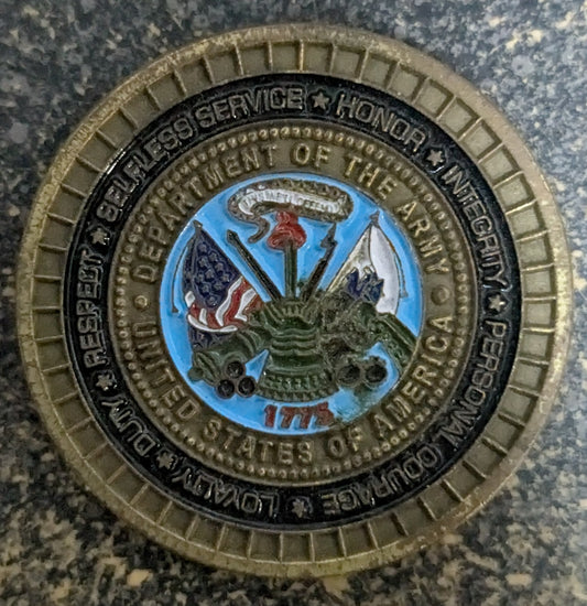 Challenge Coin Army Unleashed Onward to Victory Ali Al Salem LSA (CHCC-25Jul51)