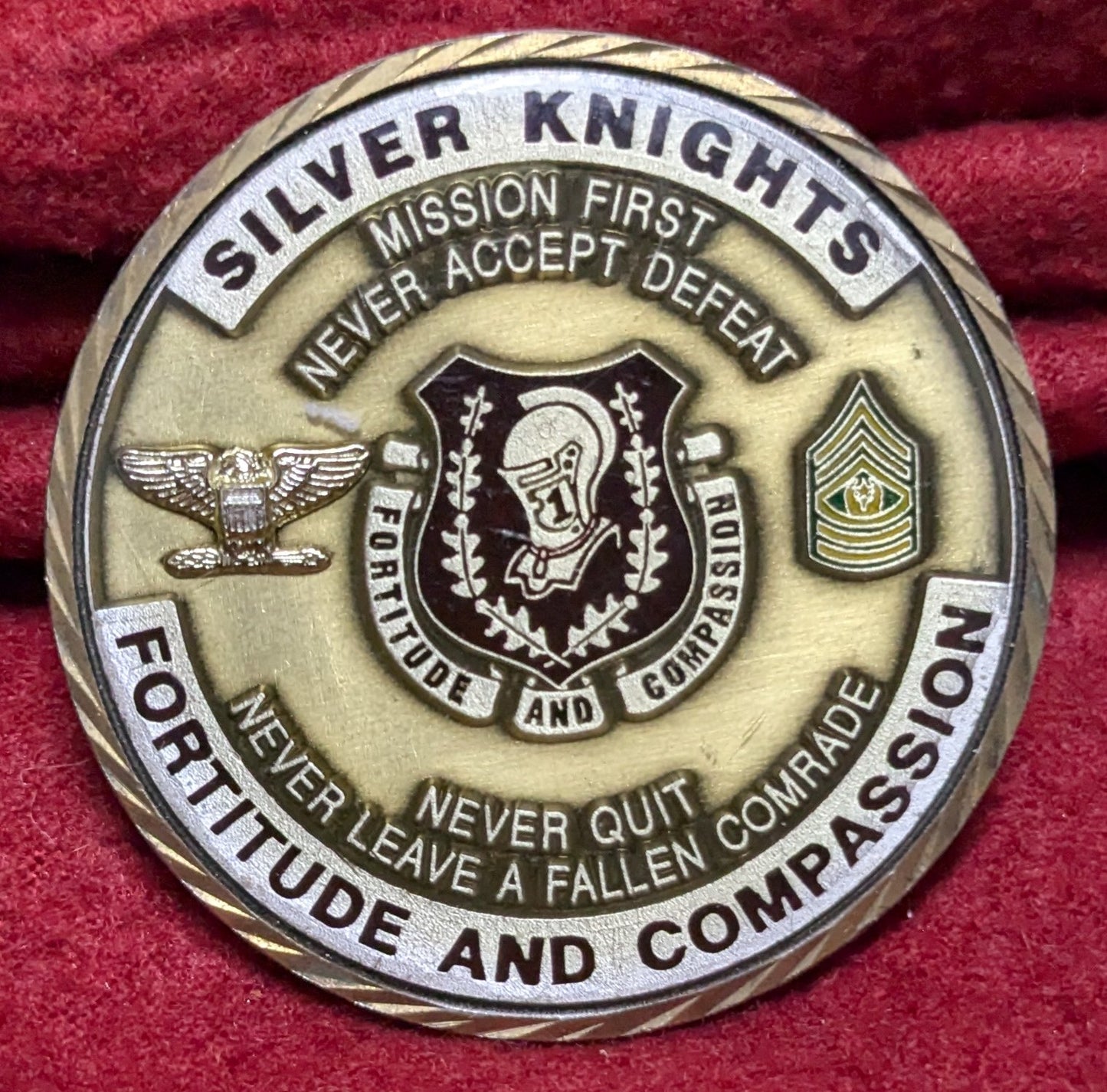 Challenge Coin 1st Medical Brigade Silver Knights (chcc-25APR144)