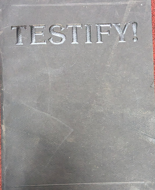 Book "Testify" 1985 Martin Rhodes (DB2-25Sep77)