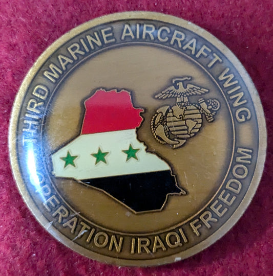 Challenge Coin 3rd Marine Aircraft Division Wing Prepared in Peace and War (chcc-25May65)