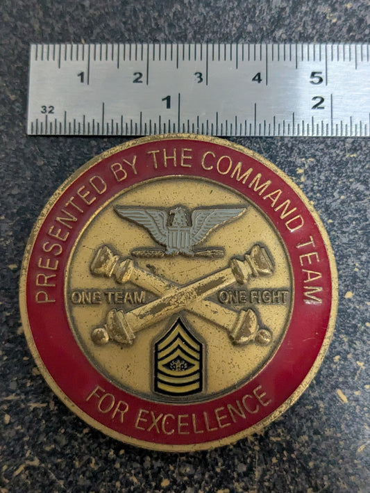 Challenge Coin V Corps Artillery "Thunder Strike" Command Team For Excellence (CHCC-26Jul01)