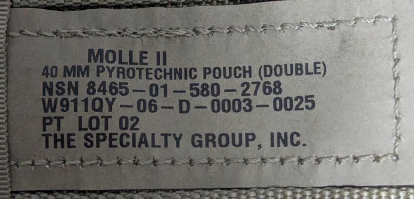 Molle II 40MM Pyrotechnic, Double Pouch (DA10-25Aug31)