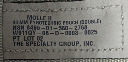 Molle II 40MM Pyrotechnic, Double Pouch (DA10-25Aug31)