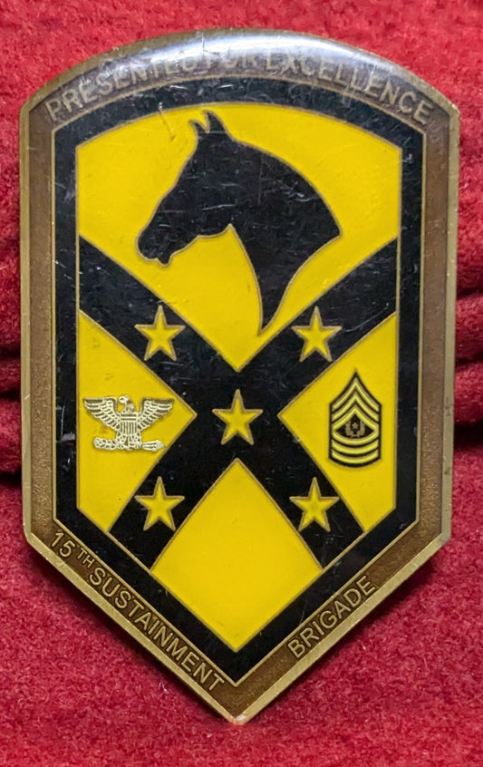Challenge Coin 15th Sustainment Brigade, Wagonmasters (chcc-25APR145)
