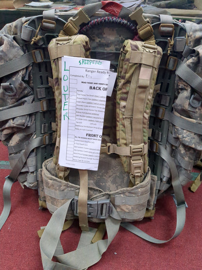 Louter -'Ranger Ready' ACU Ruck / OCP Shoulder Straps Molle II Ruck