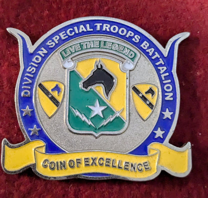 Challenge Coin America's First Team Mavericks Live the Legend Division Special Troops Battalion (chcc-25May38)