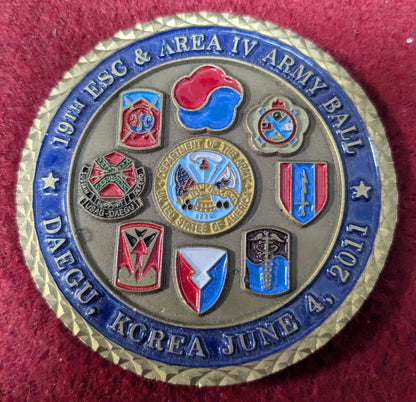 Challenge Coin 236th Us Army Birthday 19th ESC & Area IV Army Ball (chcc-25May23)