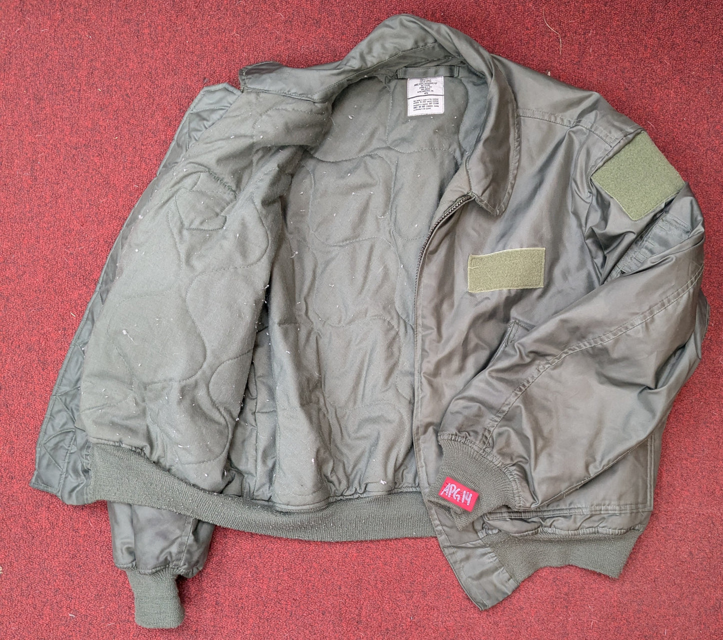 ALPHA INDUSTIRES X-Large Flyer's Jacket Cold Weather CWU-45/P USAF Army (da02-apg14)