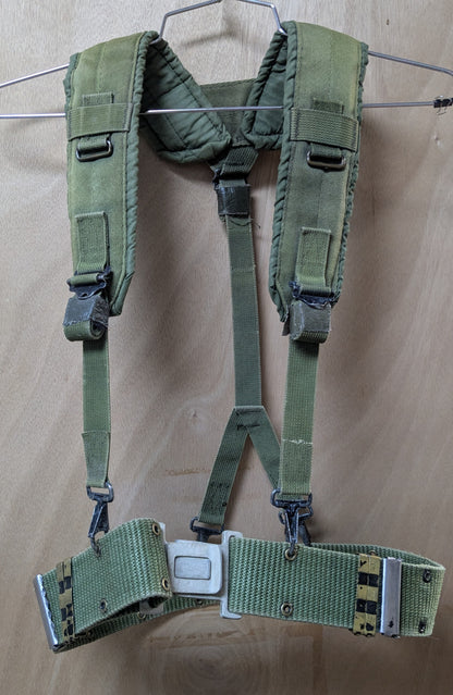 OD Pistol Web Belt w/Suspender Harness (26Jun02)