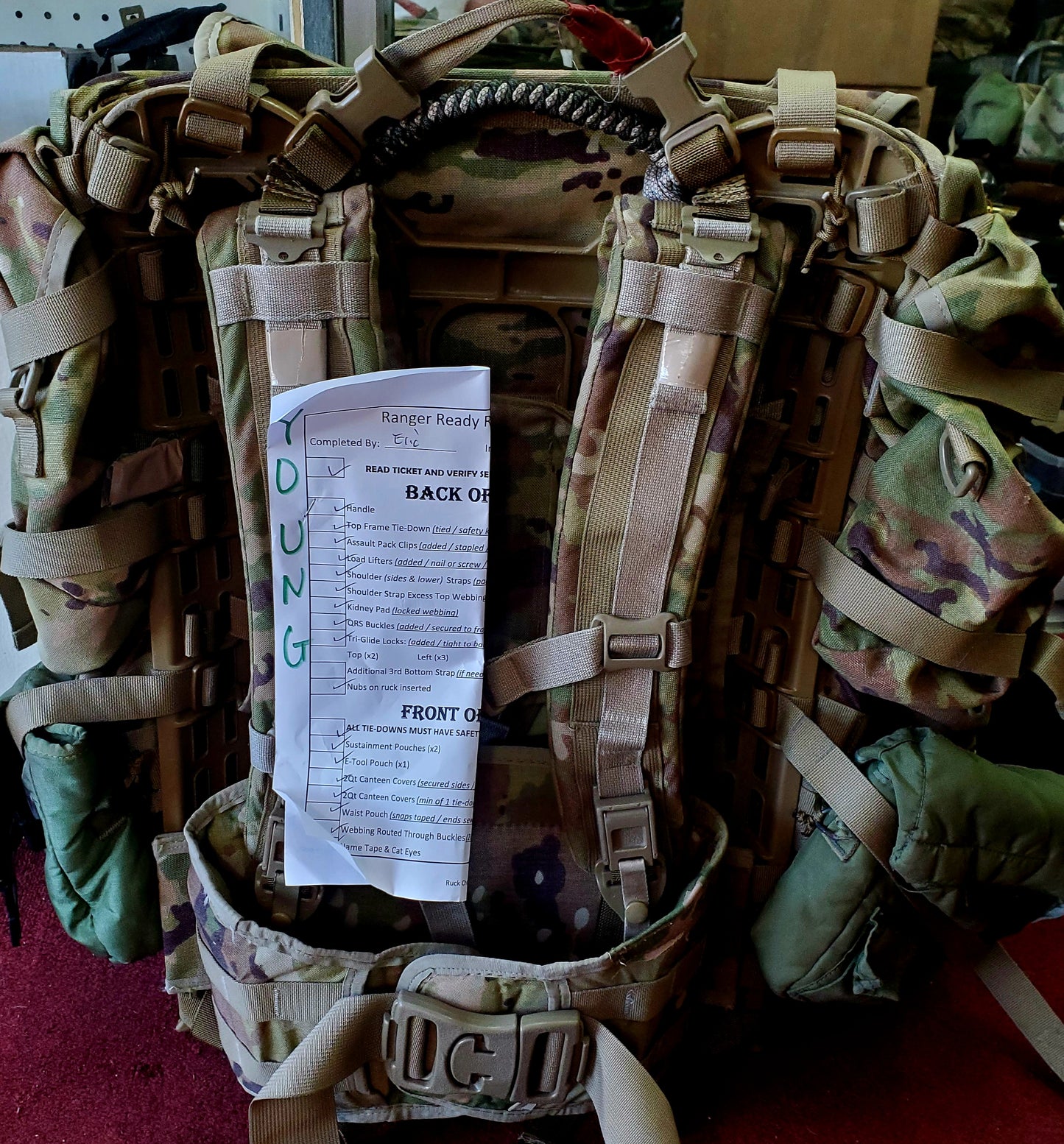 YOUNG - Customer Mail-In 'Ranger Ready' OCP Molle II Ruck