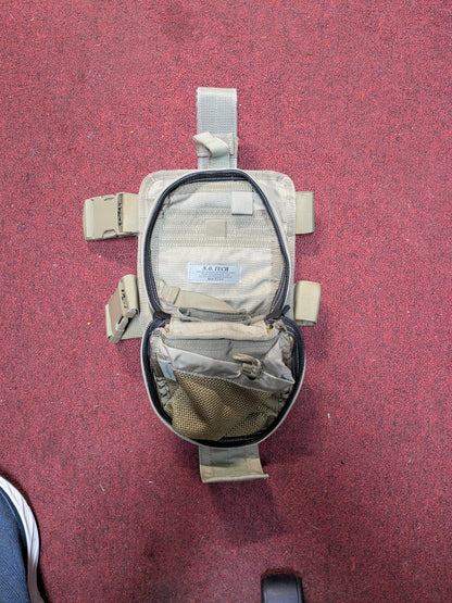 S.O. Tech IFAK Pouch with BLOCS Claw Padded Thigh RIg (DC1-25Oct14)