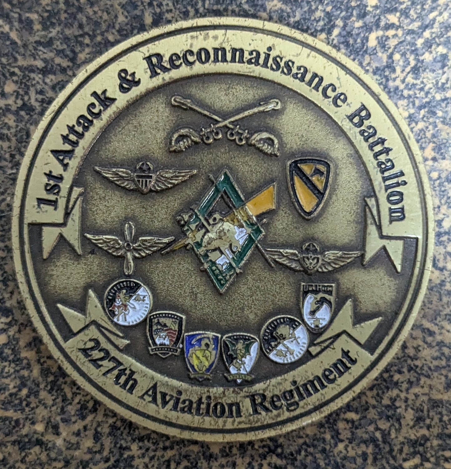 Challenge Coin 1st Attack & Reconnaissance Battalion 227th Aviation Brigade (CHCC-25Jul40)
