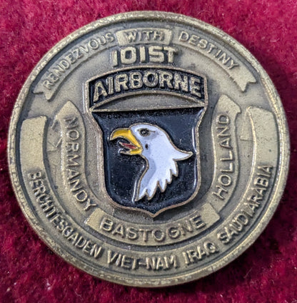 Challenge Coin 101st Airborne Air Assault For Excellence (chcc-25May73)