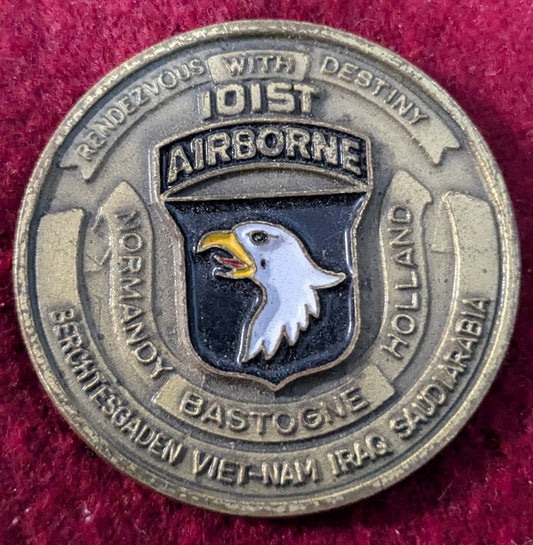 Challenge Coin 101st Airborne Air Assault For Excellence (chcc-25May73)