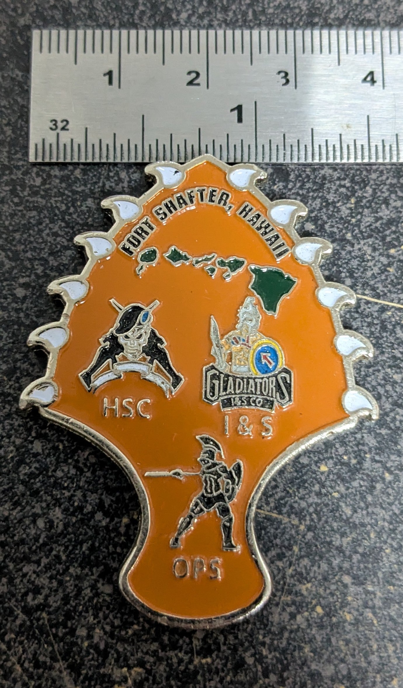 Challenge Coin Headquarters & Headquarters Battalion Pacific Warriors Fort Shafter Hawaii (26Jun46)