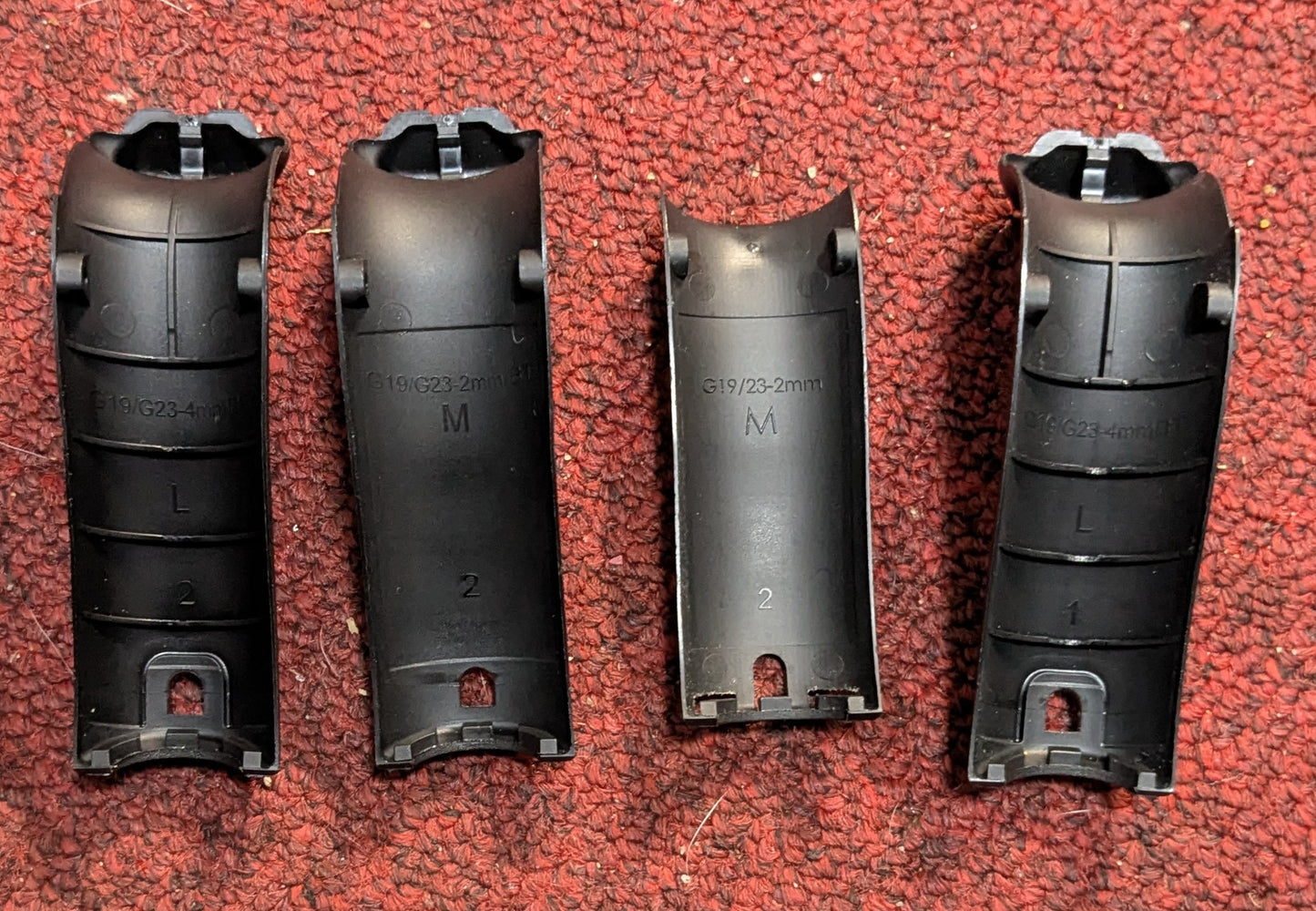 Glock G19/G23- 4mm/2mm Backstraps Assorted L/M (FA3-26Jan64)