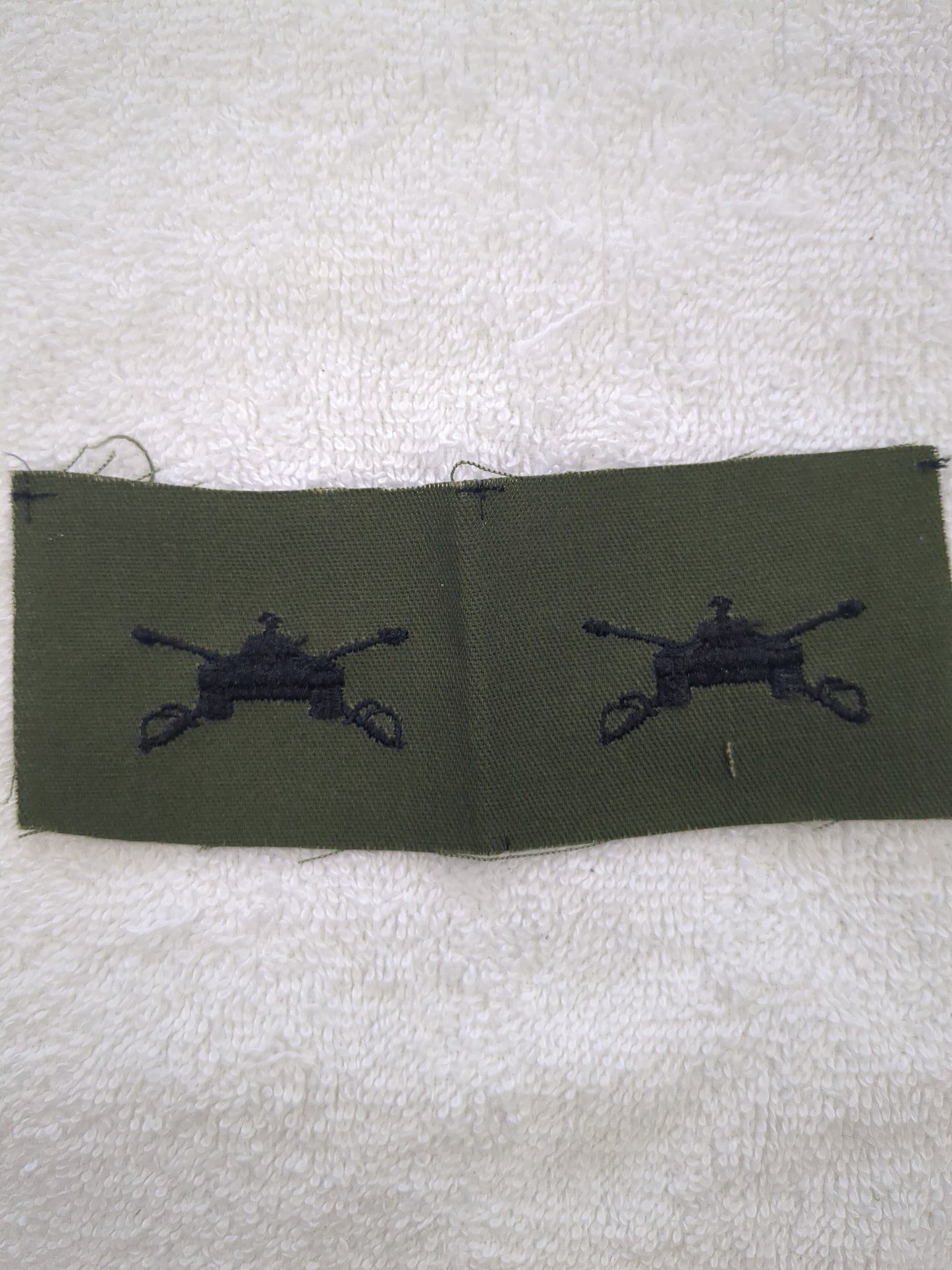 US Army Armor Branch Insignia Sew Subdued Pair (WSB12-ArmorBranchSew)