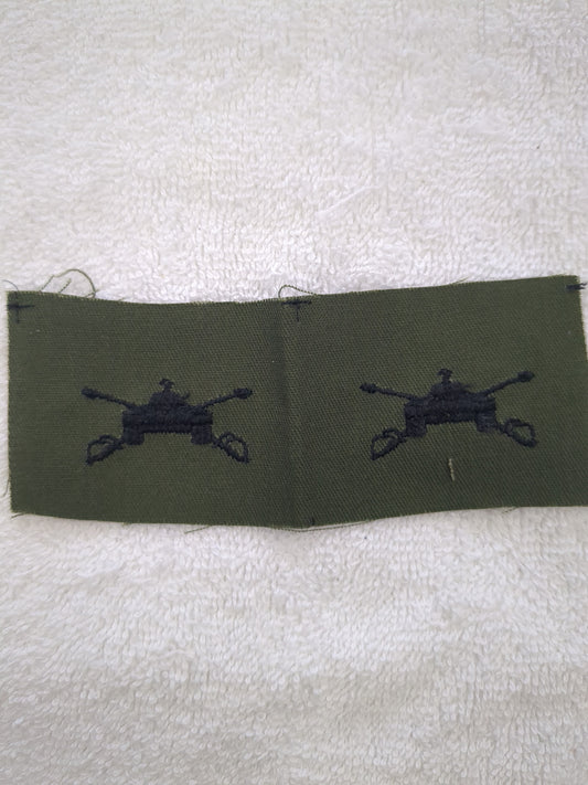 US Army Armor Branch Insignia Sew Subdued Pair (WSB12-ArmorBranchSew)