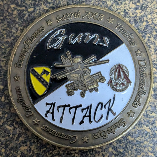 Challenge Coin 4-227 ARB 1st CAV Attack Reconnaissance (CHCC-25Jul31)
