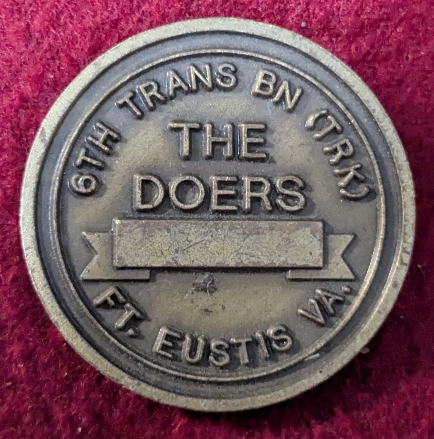 Challenge Coin  The Doers Ft. Eustis VA 6th Trans (chcc-25May11)