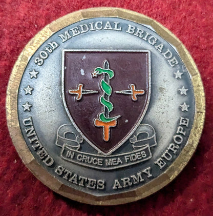 Challenge Coin 30th Medical Brigade CSM Marked 333 (chcc-25May05)