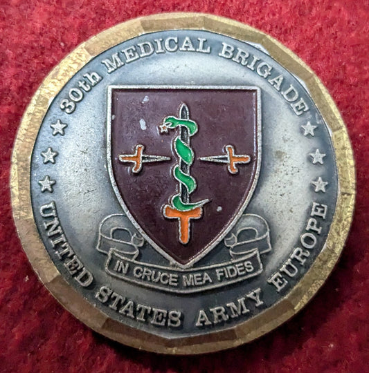 Challenge Coin 30th Medical Brigade CSM Marked 333 (chcc-25May05)
