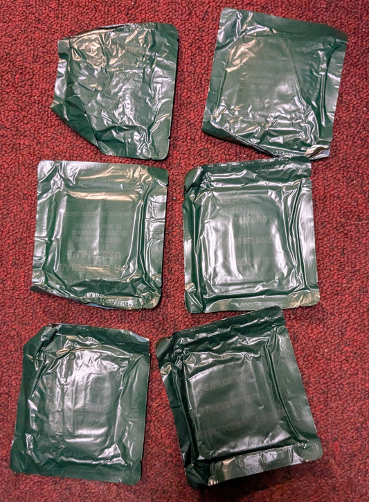 M291 Skin Decontamination Packs Sets of 6 Individual Packets (CB11-25Sep56)