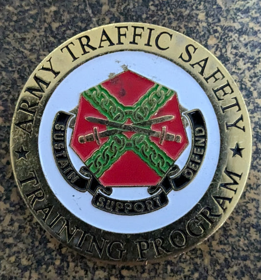 Challenge Coin Army Traffic Safety Training Program (CHCC-25Jul36)