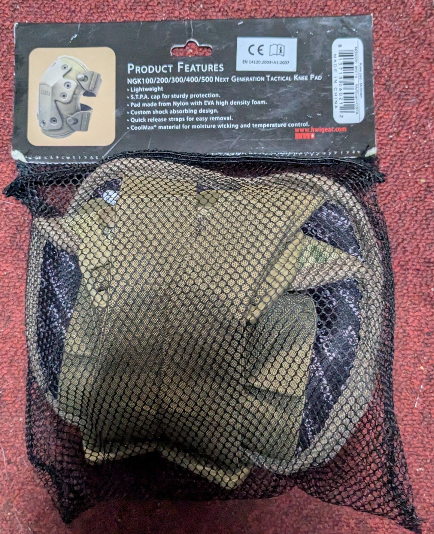 NWT HWI NGK Tactical Knee Pads Multicam (FA8-26Mar69)