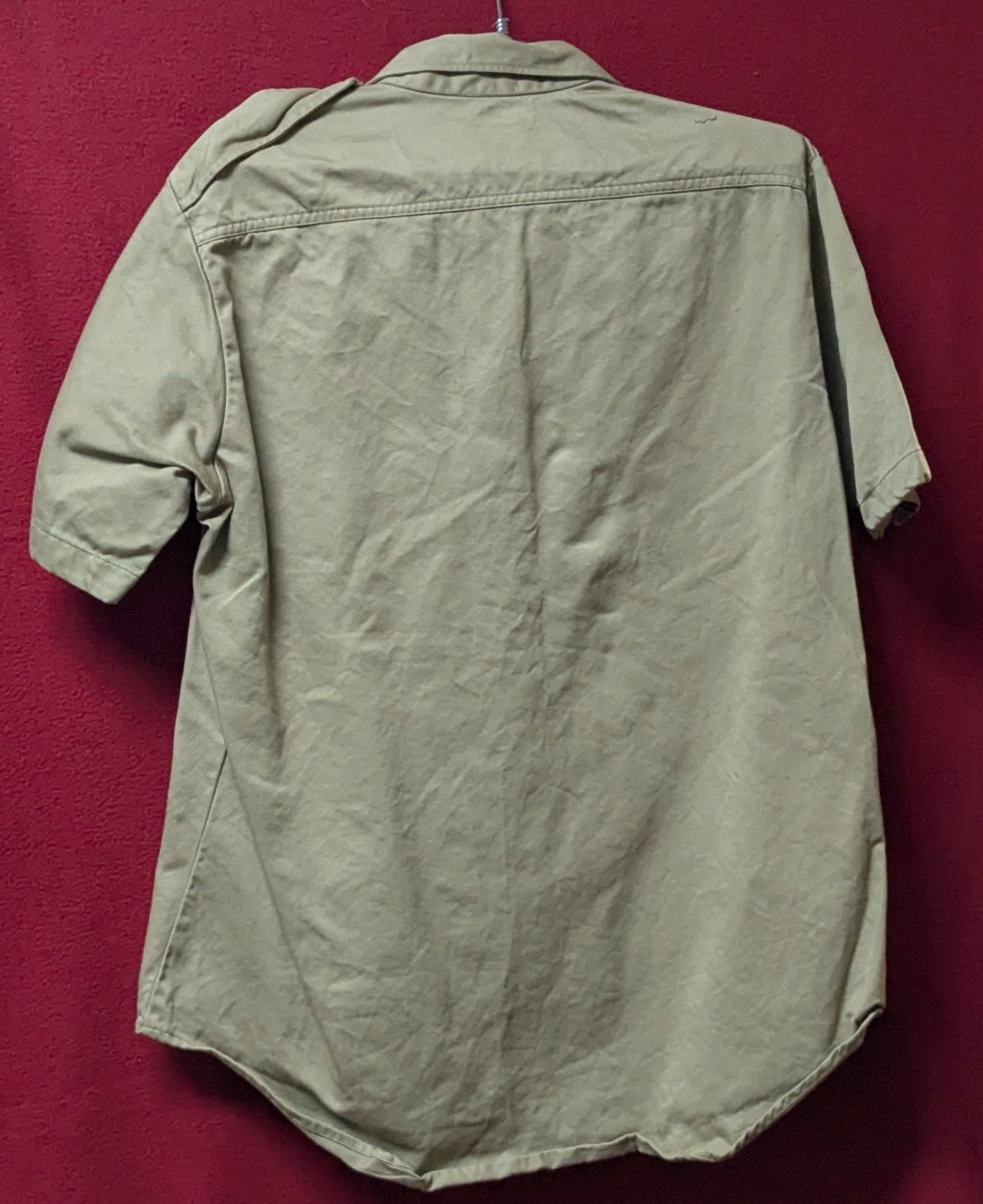 Vintage US Army Short Sleeve Button Down Medium (FB14-26Feb80)