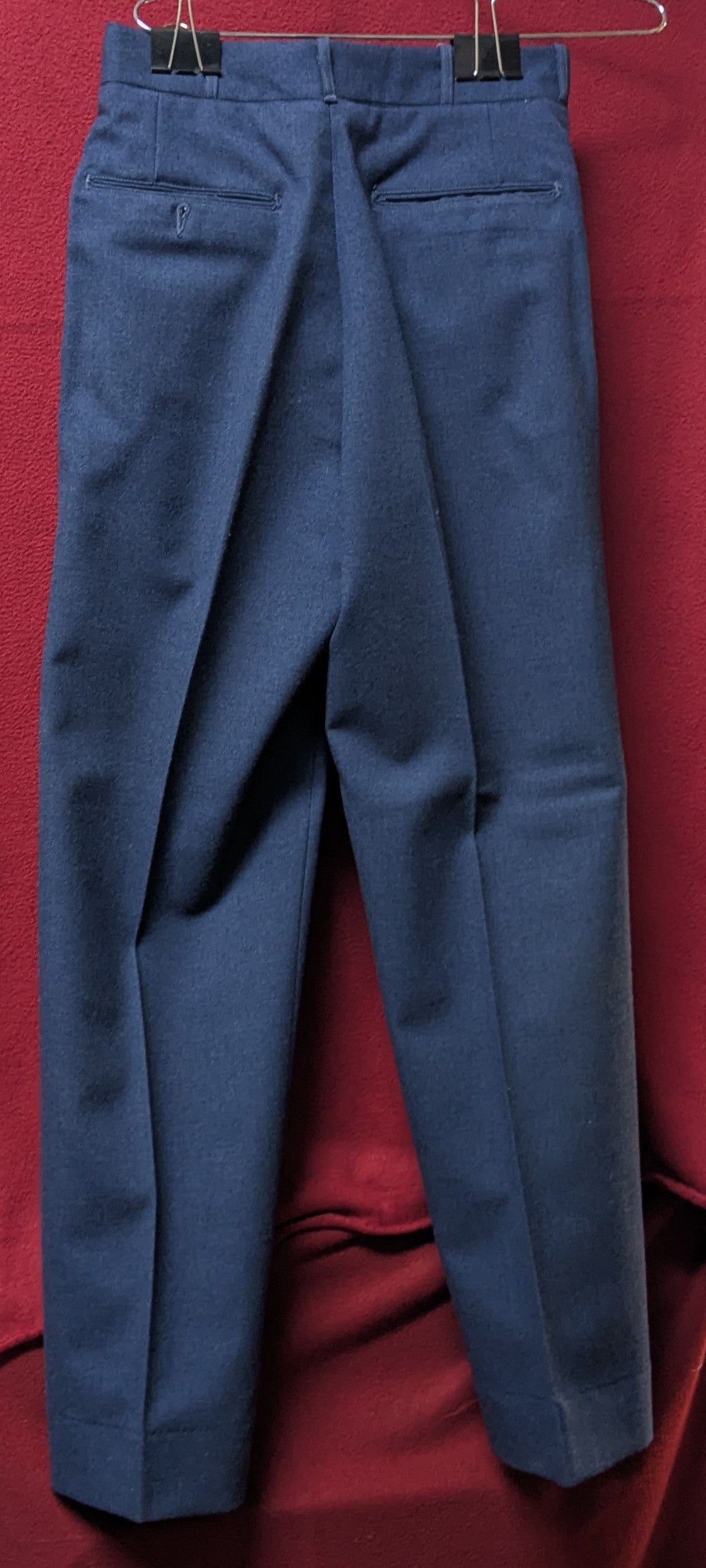 US Air Force Vintage Trousers Wool, Serge Blue 1084 28x34 (FB2-26Feb54)