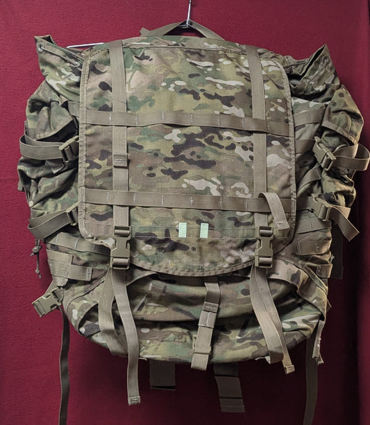 "Ranger Ready' OCP Large Molle II Ruck w/ The Gibson Mod w/ Name Tape & Cat Eyes